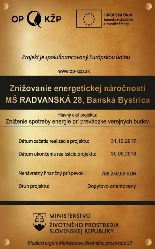 Projekt Radvanská 28 Projekt Radvanská 28